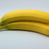 3 bananas on a white background